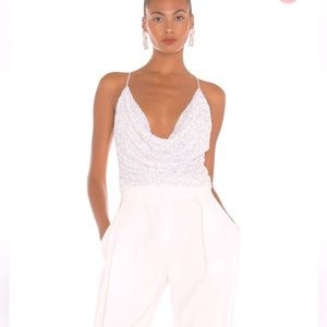 Retrofete from Revolve Beaded Top in White Size Small